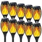 Staaricc 10Pack Solar Outdoor Lights, Solar Torch Light with Flickering Flame for Outdoor Decorations, Waterproof Solar Powered Outdoor Lights, Solar Garden Lights for Outside Yard Patio Garden Decor