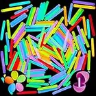 JOYIN 100 Mini Glow Sticks(1.7"), 8 Colors Small Glow, Glow in The Dark Party Favors, Tiny Glow Sticks for Happy New Year Decorations, Christmas Halloween 4th of July & Independent Day