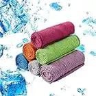 Luoistu Lot De 6 Serviettes RafraîChissantes (30 X 120 Cm), Serviette Anti-Transpiration Froide Tout-en-Un, Serviette De Sport en Microfibre pour Hommes Et Femmes, Gymnase, Sports, Natation, Camping