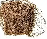 Ghillie Suits Knotted Netting - Camo Netting to Customize Ghillie Suit, Hunting Gear, Camouflage Netting Used by Outdoor Enthusiasts for Climbing, Hunting or Fishing - 4' X 5' with 1"x1" Holes, Brown