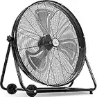 KESSER® KE-75 Ventilatore da pavimento Ø 75 cm | Ventilatore a tamburo | Ventilatore a tamburo | Ventilatore industriale | Ventilatore a piantana | Raffreddamento per interni | 220 Watt