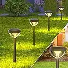 Linkind Lampes Solaires Jardin, Éclairage Solaire Exterieur Étanche IP54 avec 3 Modes d'Éclairage et Plage de luminosité 2 m, Lumière Décoration pour Allée, Cour, Terrasse. Blanc chaud, 4 pcs.