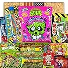 Candy & Bar Saure USA Süßigkeiten Box | USA Import | 20 verschiedene Leckereien | Ausgefallenes Geschenk | USA Best Sweets | TOP Selling | Best Products | Geburtstagsgeschenk| Süßigkeitenbox