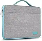 HSEOK 15 15,6 16 Pollici Borsa Portatile Custodia Protettiva Super Sottile Impermeabile Ventiquattrore per MacBook 15" 16" e 15"-16" Dell Lenovo HP Asus Acer Sony Yoga, Grigio