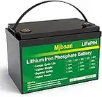 Mjbsan Batteries à décharge Profonde 12V 100Ah au Lithium LiFePO4 | Cycles de Vie de 3 000 à 7 000 et durée de Vie de 10 Ans | BMS intégré | Idéal pour Camping-Car, Solaire, Marin,etc