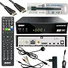 Edison Piccollino S2+T2/C Full HD Satelliten-Kabel-Receiver FTA HDTV DVB-S2/C/T2 (HDMI, AV, USB 2.0,Display,IR-Auge,CA,LAN) Deutsch vorpr.inkl.Wlanabel und HDMI Kabel