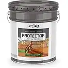 Storm Protector Penetrating Sealer & Stain Protector - Deck Protector, Fence Protector, Mahogany Stain, Redwood Stain, 5 Gallon (Cedartone)