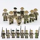 ATING Armee Militär Figuren Set, Militär Spielset Soldaten, Armee Charaktere Kleine Partikel Baustein Spielzeug Figuren Kinder Montiert Militär Geschenk für Sohn Junge