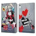 Head Case Designs sous Licence Officielle Batman DC Comics Jouets Harley Quinn Graphiques Coque en Cuir à Portefeuille Compatible avec Apple iPad 10.9 (2022)