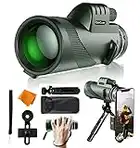 40X60 Monocular Telescope Night-Vision high-Power - for Star Watch with Waterproof Clear for Stargazing Bird Watching Hunting Camping Sport Travel Hiking with Smartphone Holder & Tripod by OilCzar