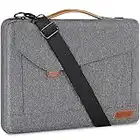 DOMISO 14 Inch Laptop Sleeve Water Resistant Computer Case Protective Notebook Bag Portable Carrying Bag for 14" Notebook / 14" Lenovo ThinkPad E480 / Yoga 920/13.5" Microsoft Surface Book, Grey