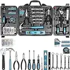 Tool Kit, Household Hand Tool Set, WESCO 144 Pieces Home/Car Tool Kit with Portable Storage Case/Box，Electrician Hand Tools Kit for Home/Men/Women