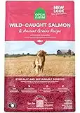 Open Farm Wild-Caught Salmon & Ancient Grains Dry Dog Food, Sustainably Fished Salmon Recipe with Wholesome Grains and No Artificial Flavors or Preservatives, 4 lbs