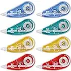 STATIONERY ISLAND Correction Tape Roller Pack of 8 Pocket White Out Correction Tape Mouse Whiteout Mice For Note Taking, Marking, Crafting, Journal, School Supplies – 5m x 5mm (16.4ft x 0.2")