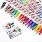 ZEYAR Paint Pens, Expert of rock painting, Oil-based, Extra Fine Point,18 colors, Water and Fade Resistant, Odorless, Xylene Free, Metal pen holder, Professional Paint Marker Manufacturer