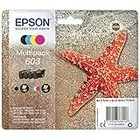 Epson Serie 603 Stella Marina - Cartucce originali per Stampante getto d'Inchiostro, Multipack 4 colori (Nero, Ciano, Magenta, Giallo) Formato STD, Stampa fino 130 pagine colori/150 Black, Pack Retail