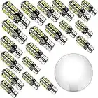 Debonauto-20 x T15 LED Light Bulb Super Bright 6000k 12v T10 921 168 194 Trailer,Boat,RV,Iandscaping & Camper Interior Wedge 24-SMD(Pure White)