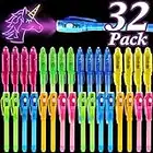 32 Pack Invisible Ink Pen with UV Black Light Secret Spy Pens Magic Disappearing Ink Markers Back to School Supplies Kids Party Favors Classroom Gift for Boys Girls Goodie Bags Stuffers (2 Style)