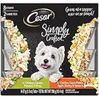 Cesar Simply Crafted Chicken, Carrots, Sweet Potato, Barley & Spinach Variety Pack Adult Wet Dog Food, 1.3 oz., Count of 8