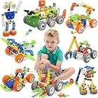 MOONTOY 175 Pieces STEM Toys Kit Building Toy for Kids Building Blocks Learning Set for Age 3 4 5 6 7 8 9 10 11 12 Year Old Boy Girl Best Kids Toy Creative Game Fun Activity Superior Gift for Your Kid