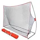 GoSports Golf Practice Hitting Net - Choose Between Huge 10 Ft x 7 Ft or 7 Ft x 7 Ft Nets - Personal Driving Range for Indoor or Outdoor Use - Designed By Golfers for Golfers