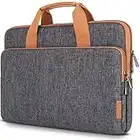 DOMISO 17,3 Pollici Custodia Borsa per Computer Portatile PC Protettiva Laptop Sleeve per Dell Inspiron/MSI GS73VR Stealth Pro/HP Envy 17/LG Gram 17"/ROG Strix GL702VS/Lenovo/ASUS,Grigio Scuro