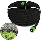 15M Porous Soaker Hose – Garden Drip Soaking Hose – Comes with Connectors – Easy to Use Plant Watering Device – Permeable Irrigation Hosepipe – Automatic Gardening Hedge Lawn Irrigator System