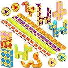 WEARXI Party Bag Fillers for Kids- 20 Pack 24 Block Magic Snake Cube, Valentines Gifts for Kids, Kids' Party Favours, Toys for Kids, Party Supplies for Kids, Twist Puzzle Toys Kids Intelligence