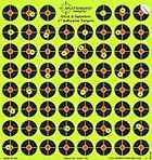 Splatterburst Targets - 10 pack 1 inch "Stick & Splatter" Self Adhesive Reactive Shooting Targets - Gun - Rifle - Pistol - AirSoft - BB Gun - Pellet Gun - Air Rifle