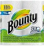 Bounty Select-a-Size 2 x más toallas de papel absorbentes, 11 x 5.9 pulgadas, color blanco (2 unidades)