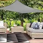 HAIKUS Sun Shade Sail Waterproof Rectangle 2m x 3m,Rectangular Garden Shelter 420D PES 98% UV Block Water Resistant 2x3,Patio Canopy 2 x 3 Durable Perfect for Outdoor Yard Lawn (Grey,3x2)