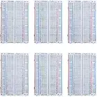 MMOBIEL 6 Pcs 400 Point Solderless PCB Breadboard Prototype Circuit Kits Compatible with DIY Arduino, Raspberry Pi 2 3 4 Projects Proto Shield Distribution Connecting Blocks