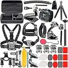 NEEWER Kit di accessori per action cam 50 in 1 compatibile con GoPro Hero 11 10 9 8 7 6 5 4 GoPro Max GoPro Fusion Insta360 DJI Osmo Action Action 2 AKASO e altro