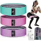 RenoJ Widerstandsbänder, Fitnessband Bootyband, 3 Set Resistance Bands Pull Up, Pilates Stoffbänder für Workout, Yoga, Training, Fitnessstudio, Zuhause