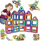 38PCS Magnetic Building Blocks Magnetic Tiles Magnets for Kids Construction Learning Educational Magnetic Toys for 3 4 5 6 Years Old Boys Girls Toddlers Kids Christmas Birthday Gifts for 3+