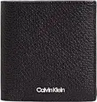 Calvin Klein Minimalism Trifold 6cc W/Moneda, Accesorio de Viaje-Billetera Plegable Triple para Hombre, CK Negro, Talla única