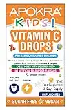 Vitamin C Drops - Vegan - 60 Days Supply – 30mL – Preservative Free and Sugar Free Vitamin C for Kids - VIT C 25mg per 0.5mL | APOKRA Kids…