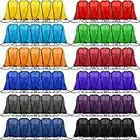 120 Pieces Drawstring Backpack Bulk Polyester Sport Draw String Bag Gym Cinch Bag for Women Men, 12 Colors